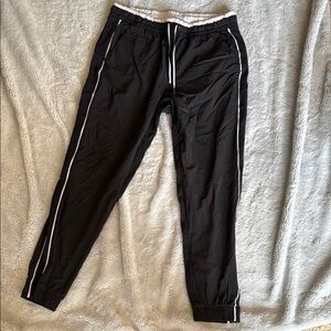 Athleta Women's Black Joggers with White Accents